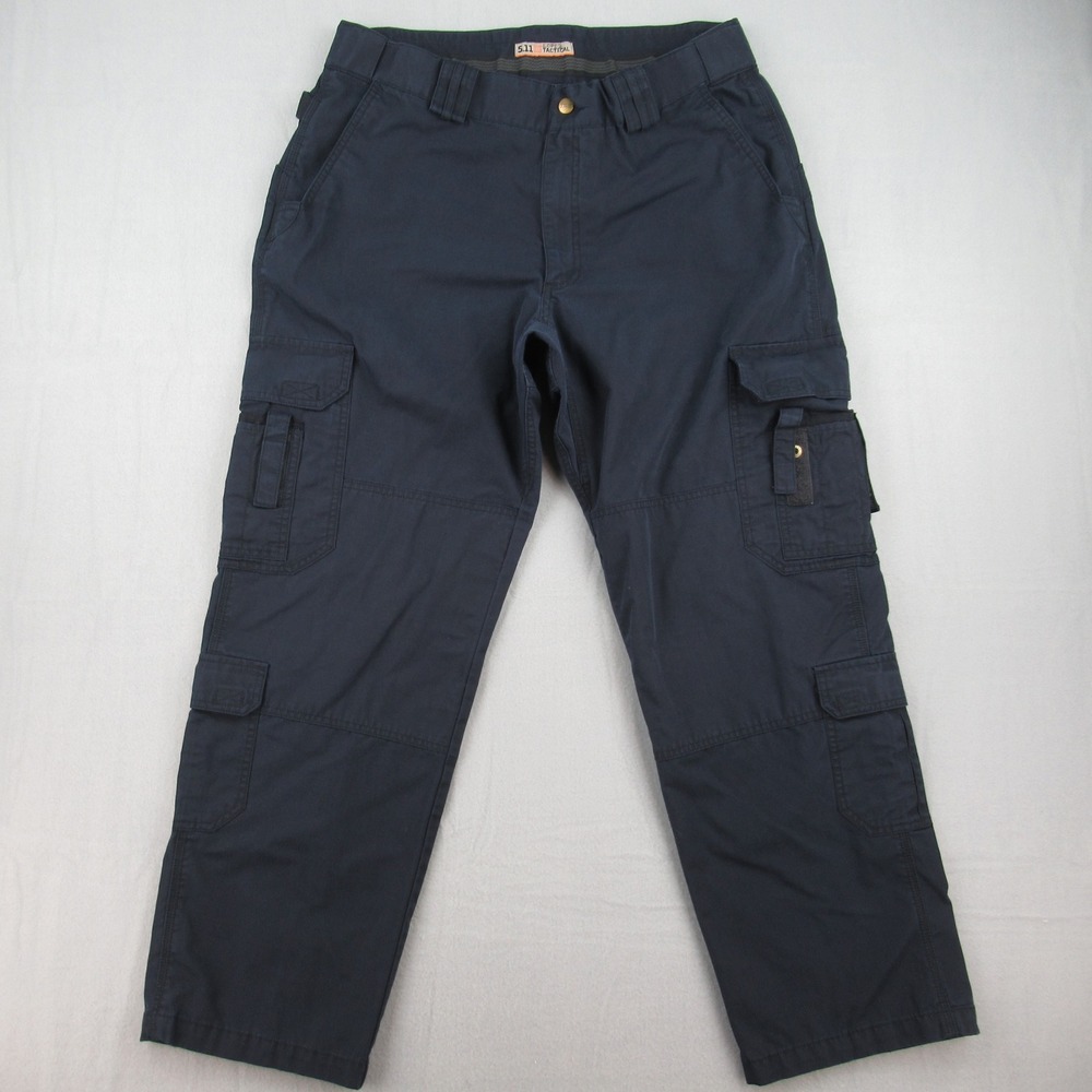 5.11 Taclite EMS Cargo Pants Mens 38x32 Dark Navy Blue Ripstop Multi-Pocket